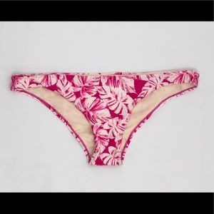 NWOT Amuse bikini bottom pink floral L